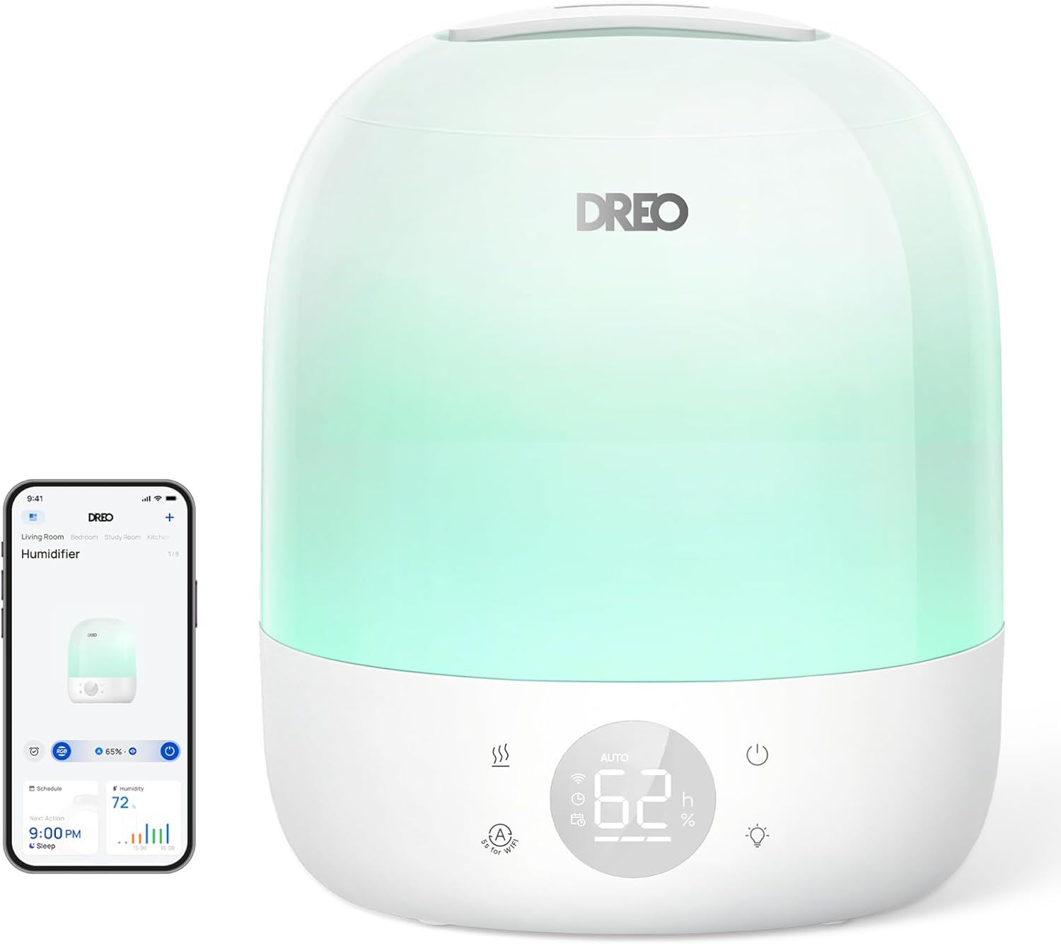 Baby Nursery Images Free - เครื่องเพิ่มความชื้นแบบละอองเย็น 30H พร้อมไฟกลางคืน RGB และตัวช่วยฝึกการนอนหลับ เงียบพิเศษ