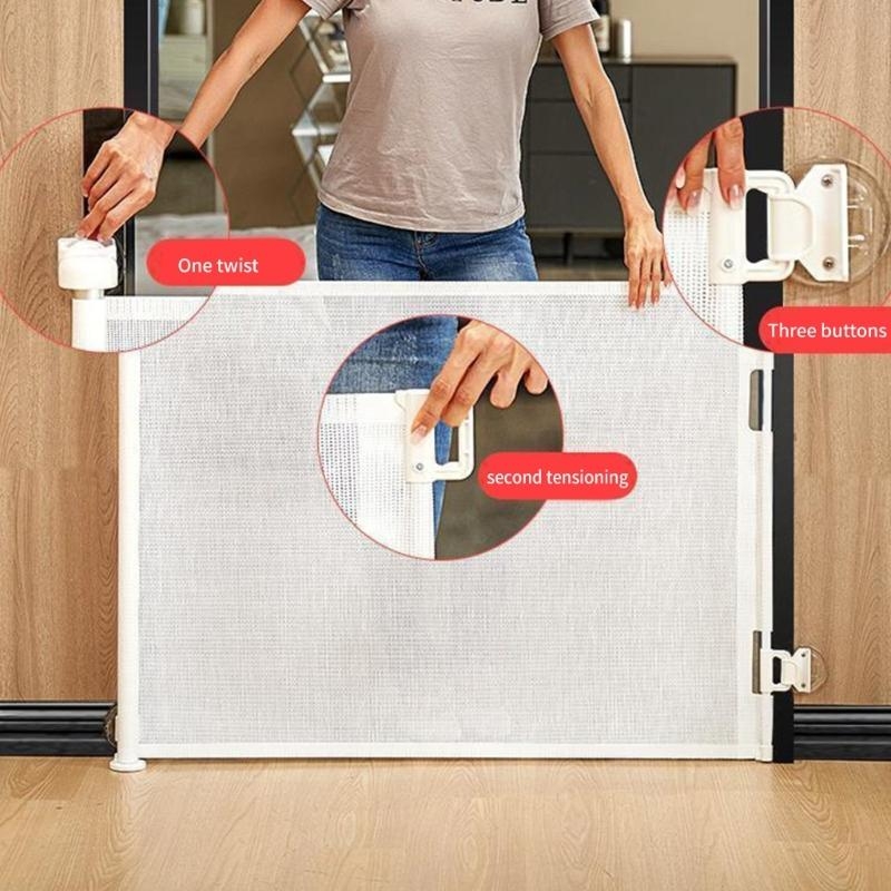 Baby Gate Extra Wide - ชุดติดตั้งประตู Pet Gate Baby Gate เพื่อความปลอดภัยและการป้องกันที่บ้าน