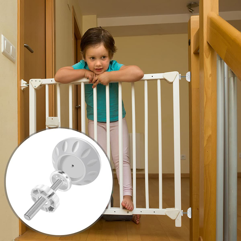 Baby Gate Extra Wide - รั้วประตูความปลอดภัยของเด็กรั้วสัตว์เลี้ยงบันไดประตูโลหะความแข็งแรงสูงสำหรับเด็กอุปกรณ์อะไหล่น็อตล็อค
