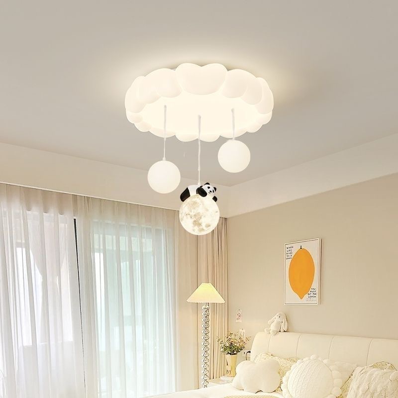 Baby Nursery Ceiling Light - โคมไฟเพดานรูปเมฆสำหรับห้องเด็ก ปี 2026 ไฟ LED รูปเมฆและลูกบอลฟองอากาศ