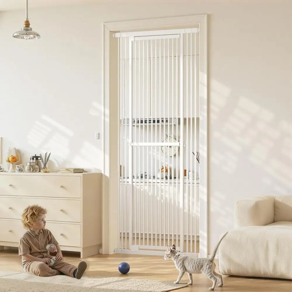 Baby Gate Extra Wide - ประตูกั้นแมวแบบปรับได้ รุ่น Extra Tall 51-87 นิ้ว