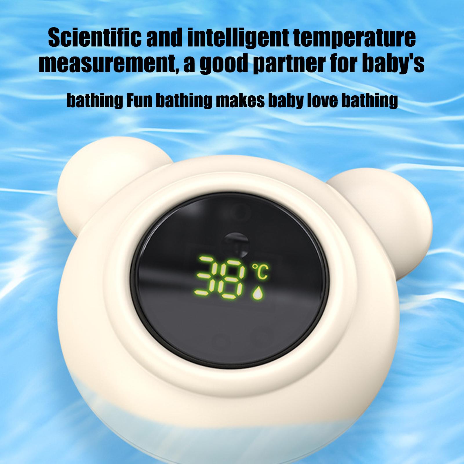 Baby Nursery Water - เครื่องวัดอุณหภูมิอาบน้ำเด็ก เครื่องวัดอุณหภูมิน้ำอาบน้ำแบบดิจิตอลที่ปลอดภัย พร้อมจอแสดงผล LED เครื่องมือดูแลเด็กเล็กสำหรับการเดินทาง สถานรับเลี้ยงเด็ก