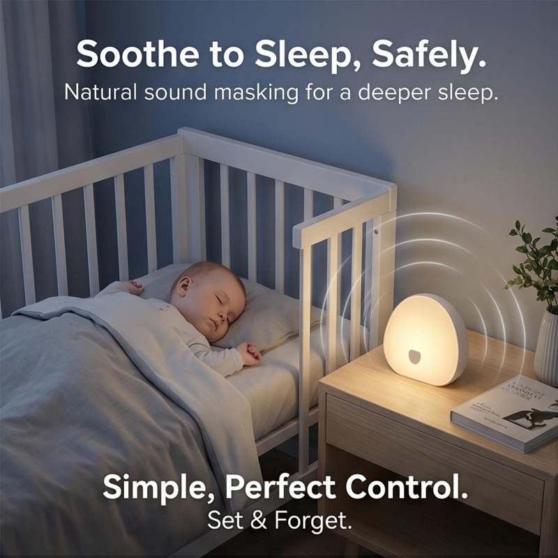 เครื่องเสียงช่วยการนอนหลับ RGB - Baby Sound Machine White บทวิจารณ์และราคา