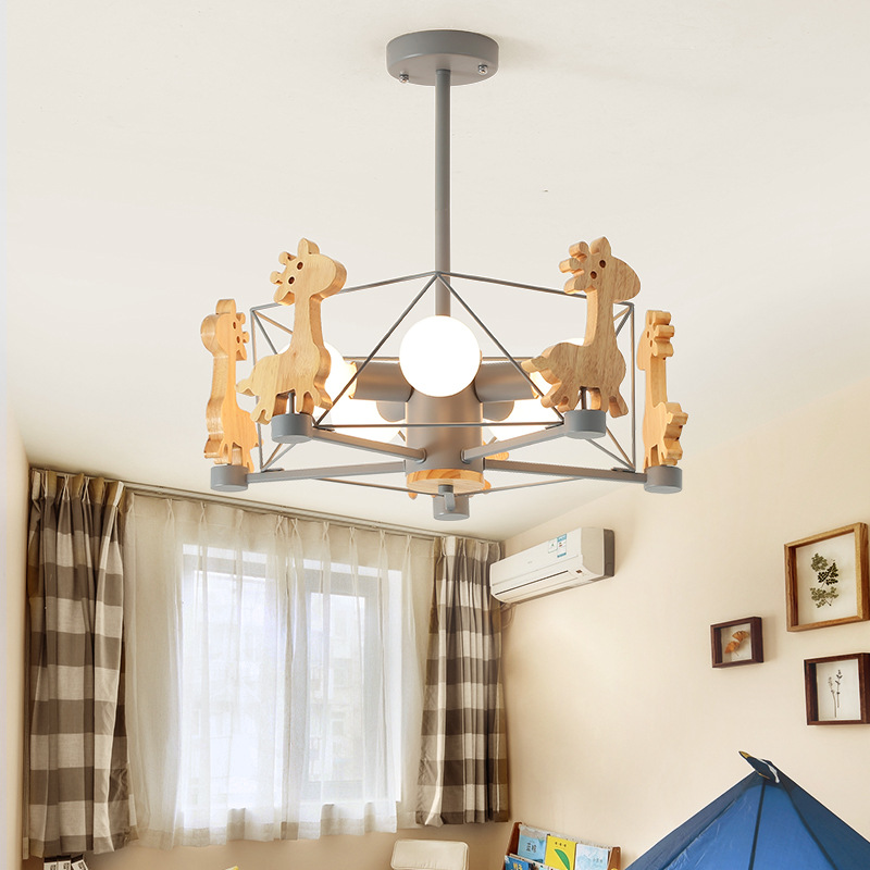 เด็กโคมไฟเพดาน LED ไม้หมุน Faw - Baby Nursery Ceiling Light บทวิจารณ์และราคา