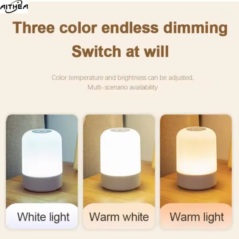 AITHEA 3 สีไฟ LED กลางคืนสวิตช - Baby Nursery Table Lamp บทวิจารณ์และราคา