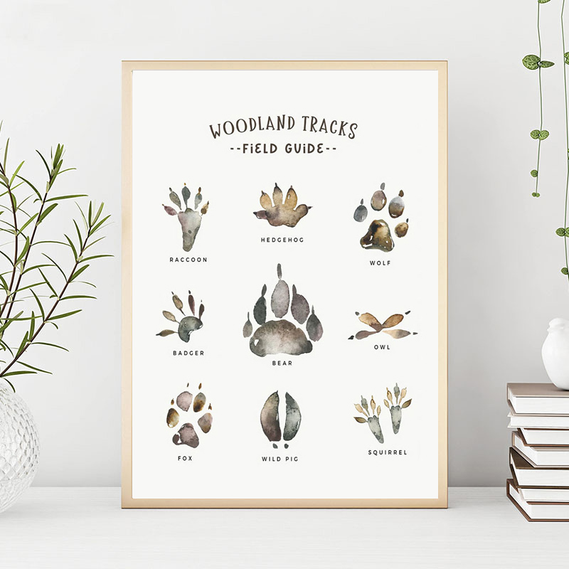จิตรกรรมผ้าใบลายสัตว์ป่า หมาป่ - Baby Nursery Animal Pictures บทวิจารณ์และราคา