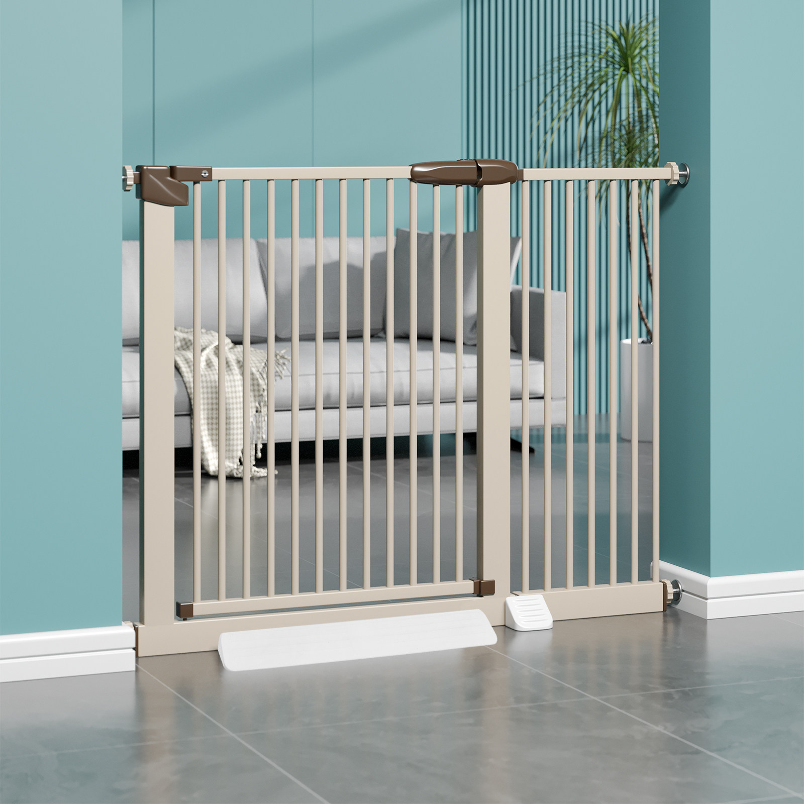 ตัวยึดประตูนิรภัยสำหรับรั้วเด็ - Baby Gate Extra Wide บทวิจารณ์และราคา