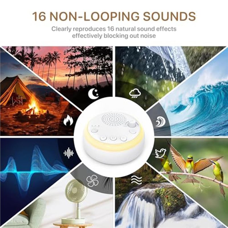 เครื่องช่วยการนอนหลับ CYGJ สำห - Baby Sound Machine White บทวิจารณ์และราคา