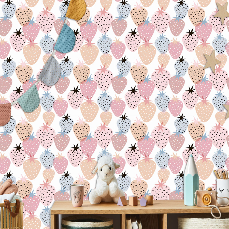 12+ วอลเปเปอร์ลายสตรอเบอร์รี่น - Baby Nursery Water บทวิจารณ์และราคา