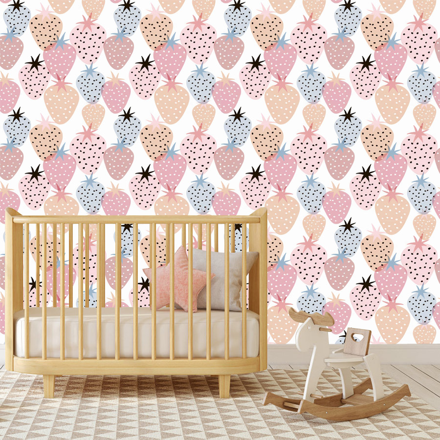 12+ วอลเปเปอร์ลายสตรอเบอร์รี่น - Baby Nursery Water บทวิจารณ์และราคา