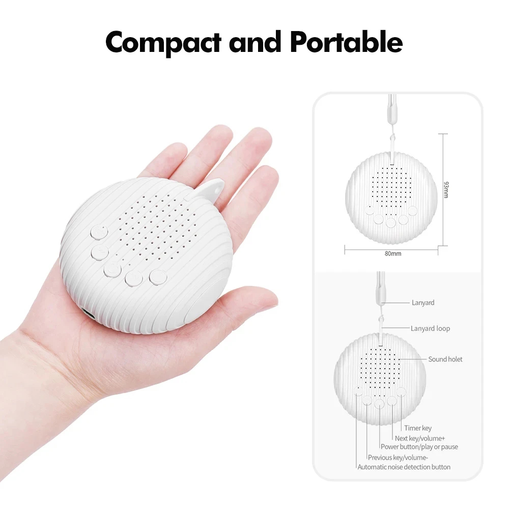 เครื่องเสียงไวท์นอยส์แบบพกพาสำ - Baby Sound Machine White บทวิจารณ์และราคา