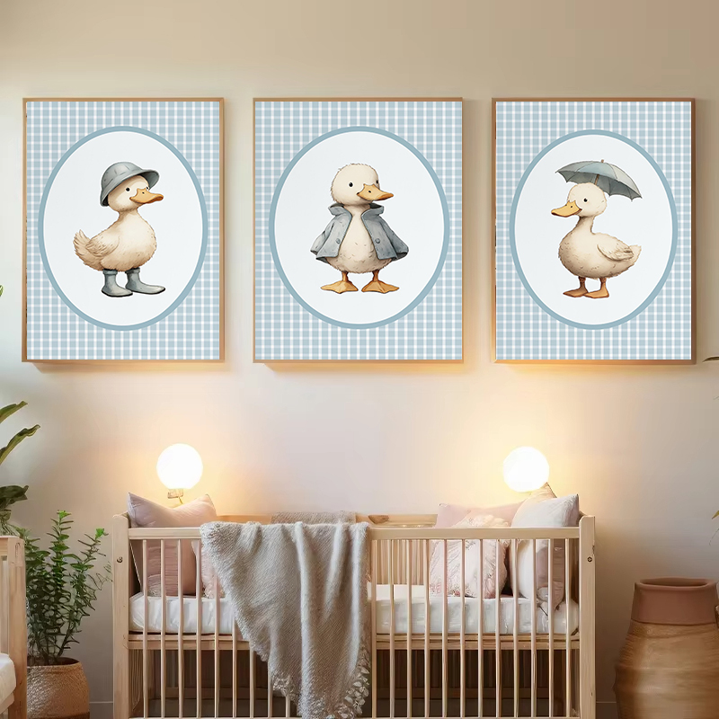 ภาพพิมพ์บนผ้าใบลายตารางสีเหลือ - Baby Nursery Yellow Walls บทวิจารณ์และราคา