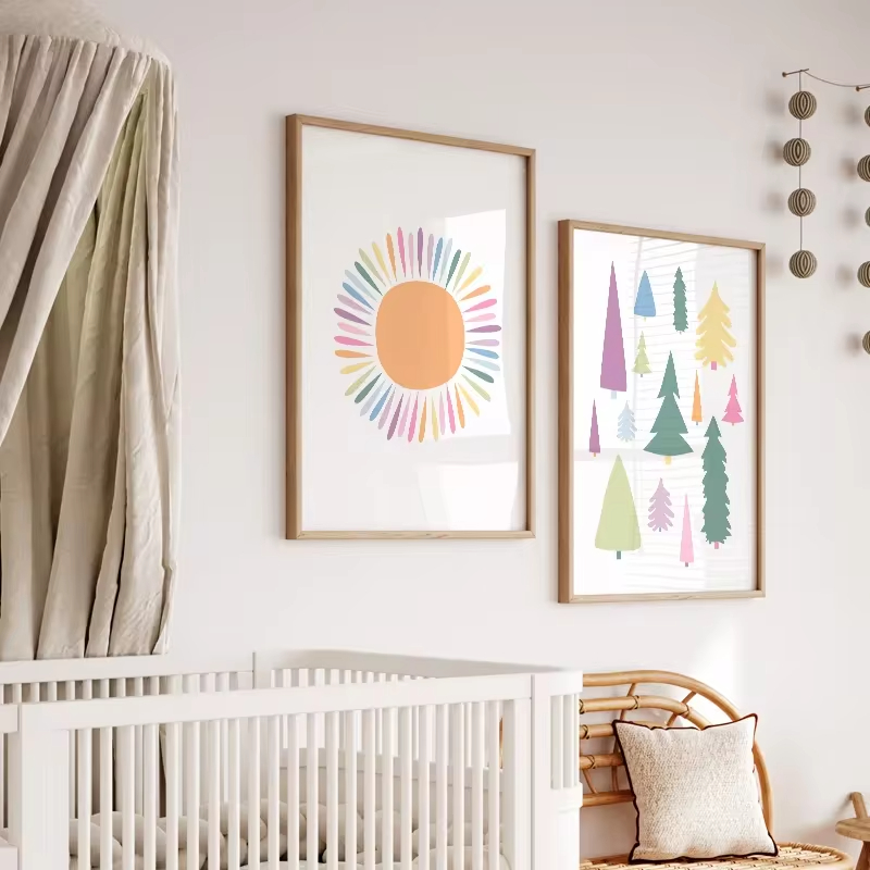 Boho ABC รุ้งดวงอาทิตย์เมฆผจญภ - Baby Nursery Mirror บทวิจารณ์และราคา