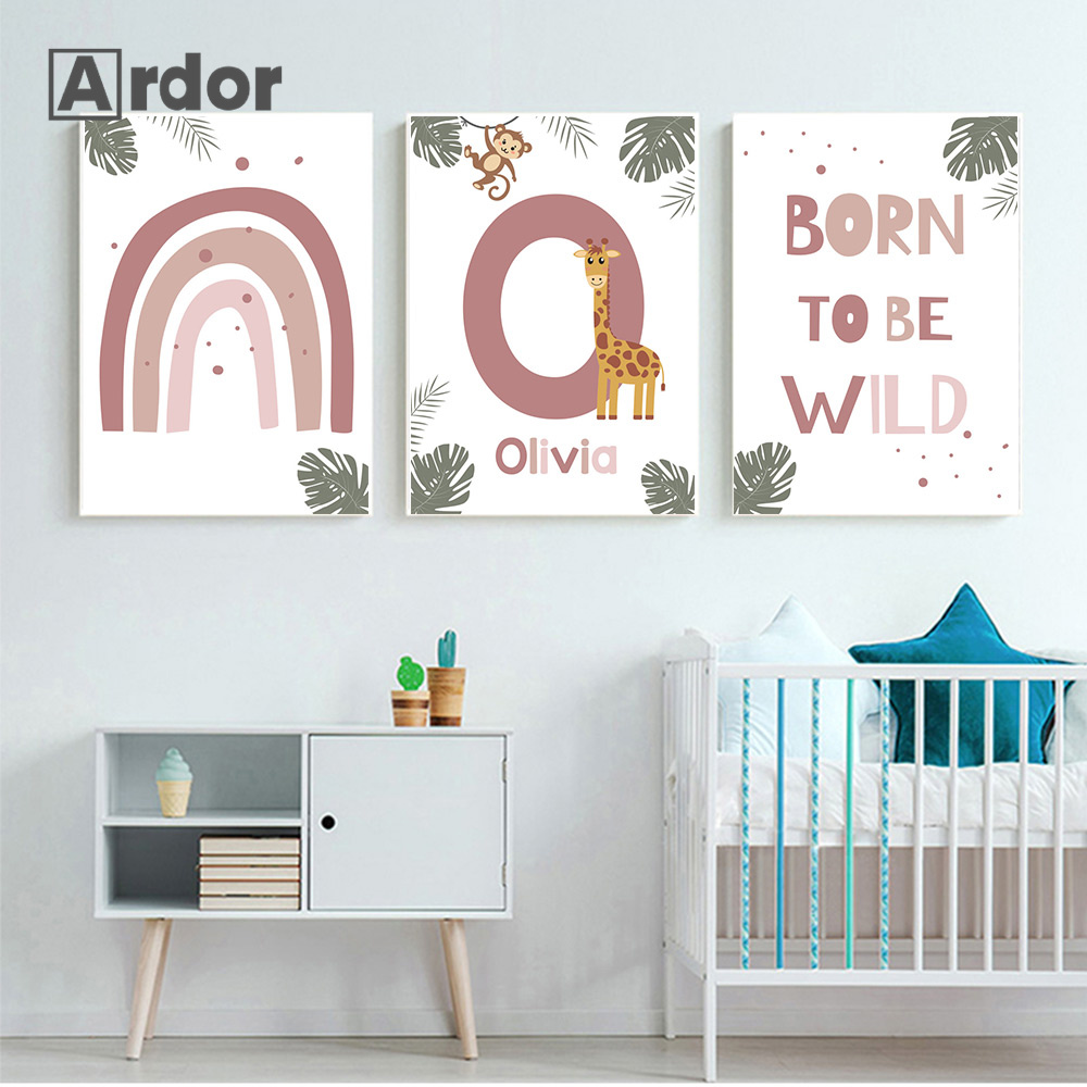 Nordic สัตว์ป่าโปสเตอร์ที่กําห - Baby Nursery Animal Pictures บทวิจารณ์และราคา
