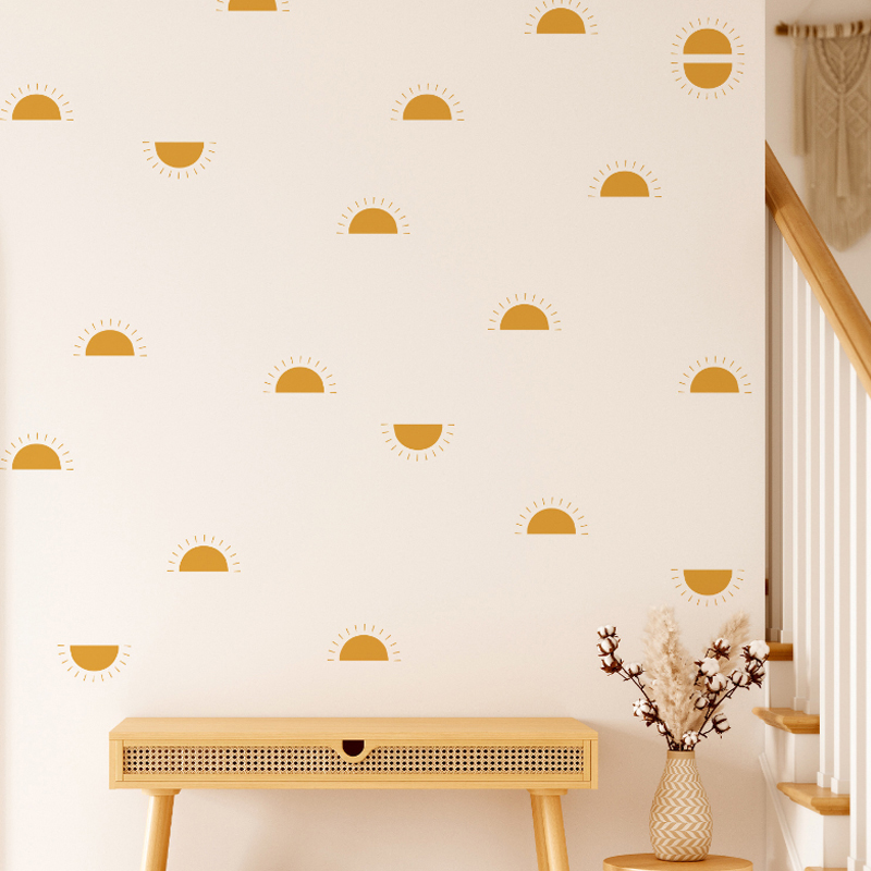 Boho สติกเกอร์วินเทจแบบนอร์ดิก - Baby Nursery Yellow Walls บทวิจารณ์และราคา