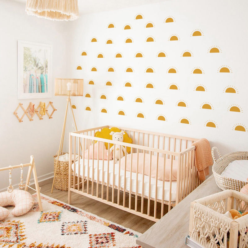 Boho สติกเกอร์วินเทจแบบนอร์ดิก - Baby Nursery Yellow Walls บทวิจารณ์และราคา
