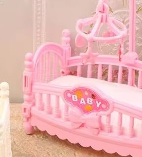 1:12 ตุ๊กตาจิ๋ว มินิ เตียงเด็ก - Baby Nursery Games บทวิจารณ์และราคา