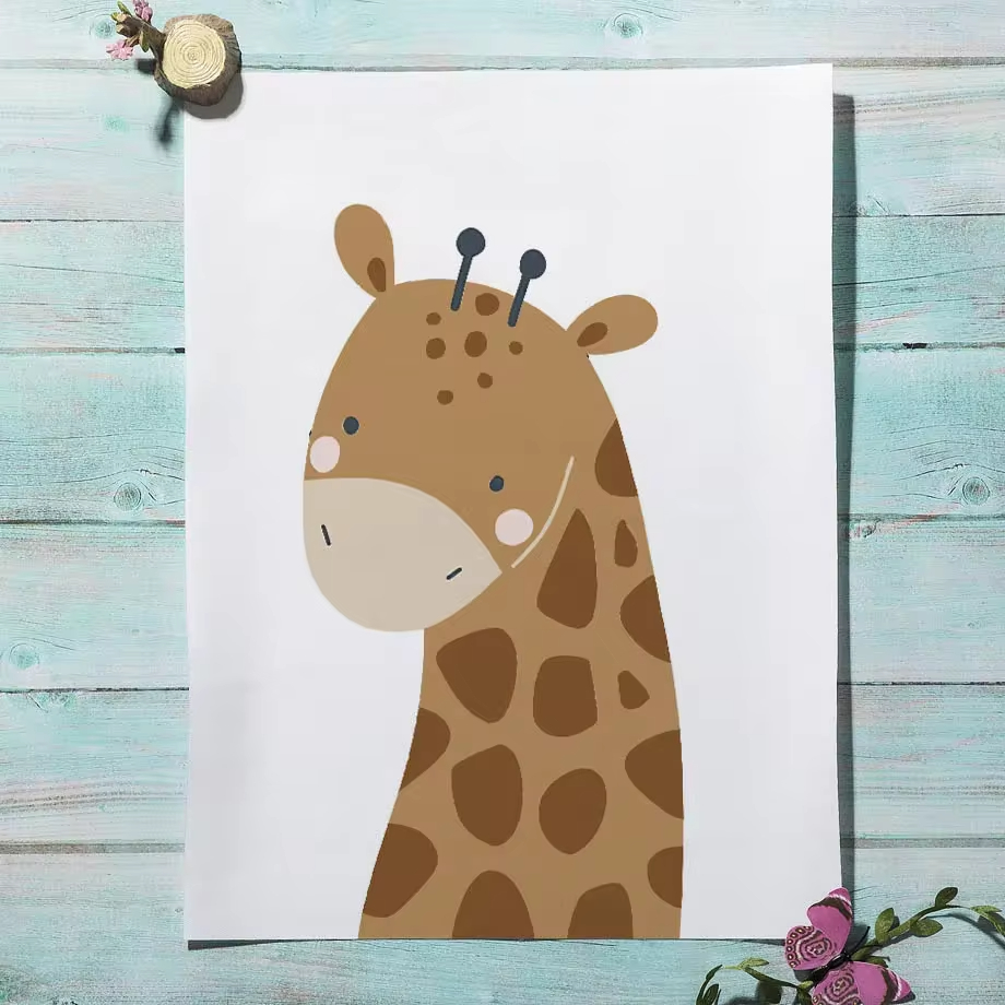 รุ้งดวงอาทิตย์สิงโตไดโนเสาร์ภา - Baby Nursery Animal Pictures บทวิจารณ์และราคา