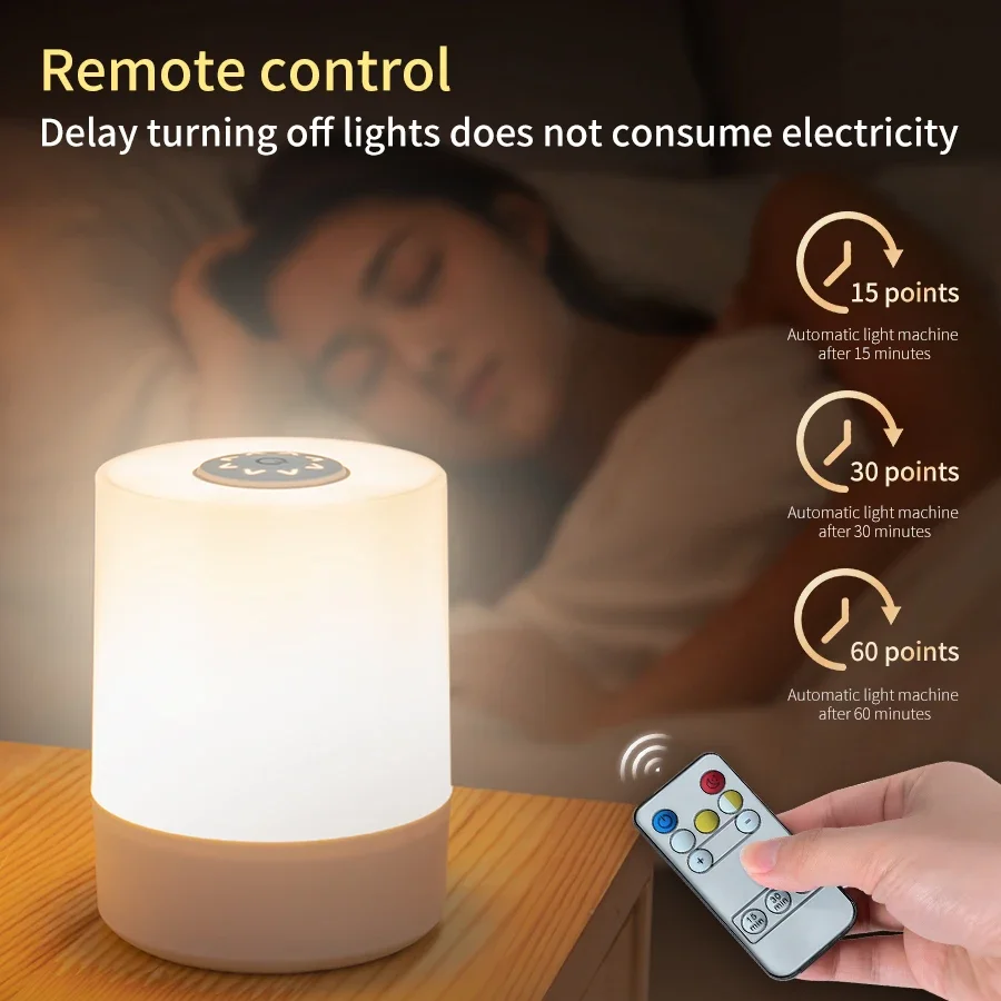 ไฟกลางคืน LED แบบชาร์จไฟได้พร้ - Baby Nursery Table Lamp บทวิจารณ์และราคา