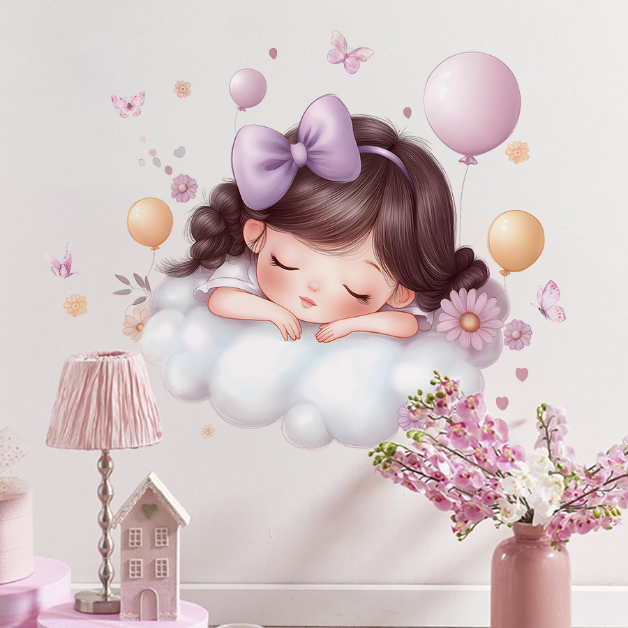 สาวดวงจันทร์ผีเสื้อสติ๊กเกอร์ต - Baby Nursery Ideas Girl บทวิจารณ์และราคา