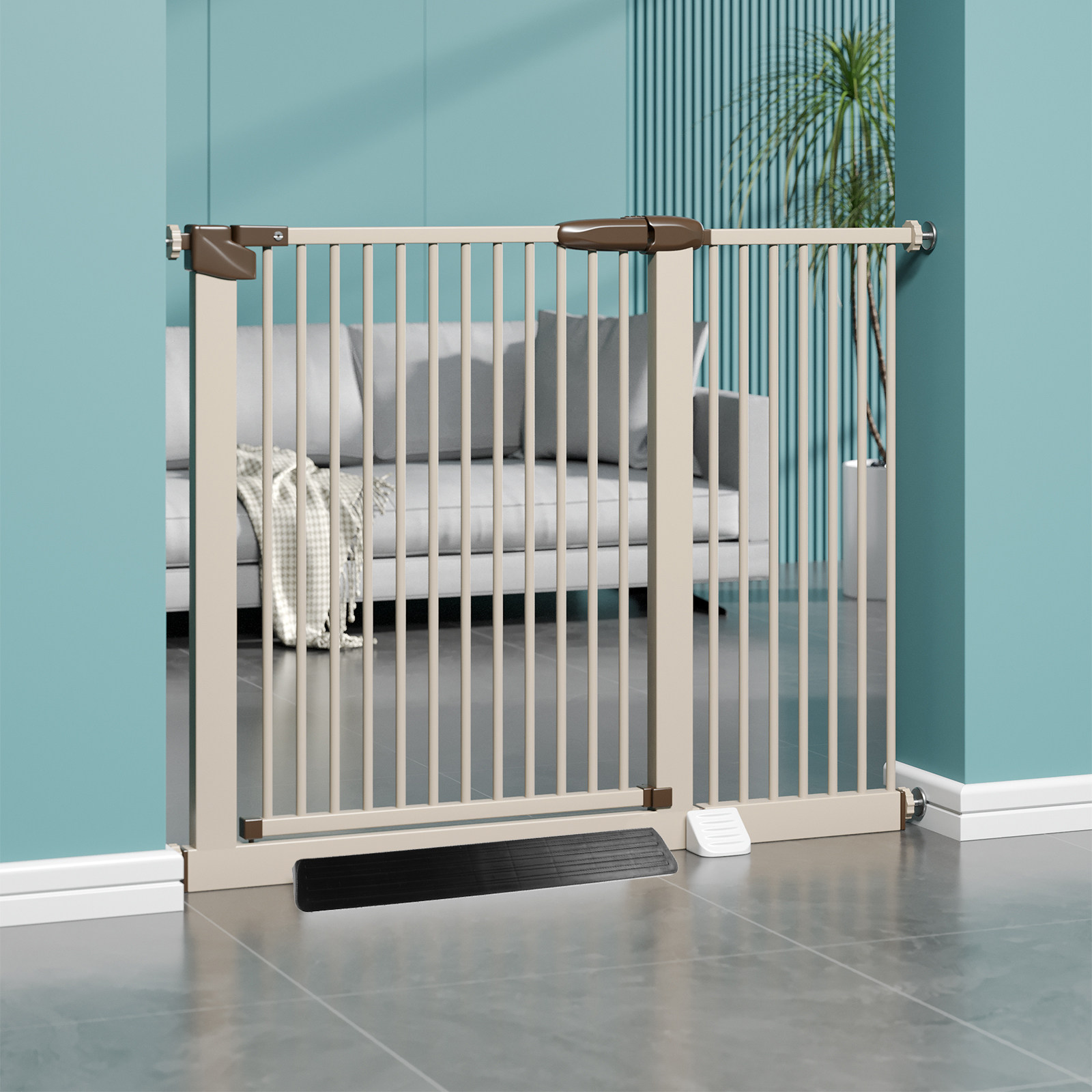 แผ่นกันกระแทกประตูเด็ก 2 ชิ้น  - Baby Gate Extra Wide บทวิจารณ์และราคา