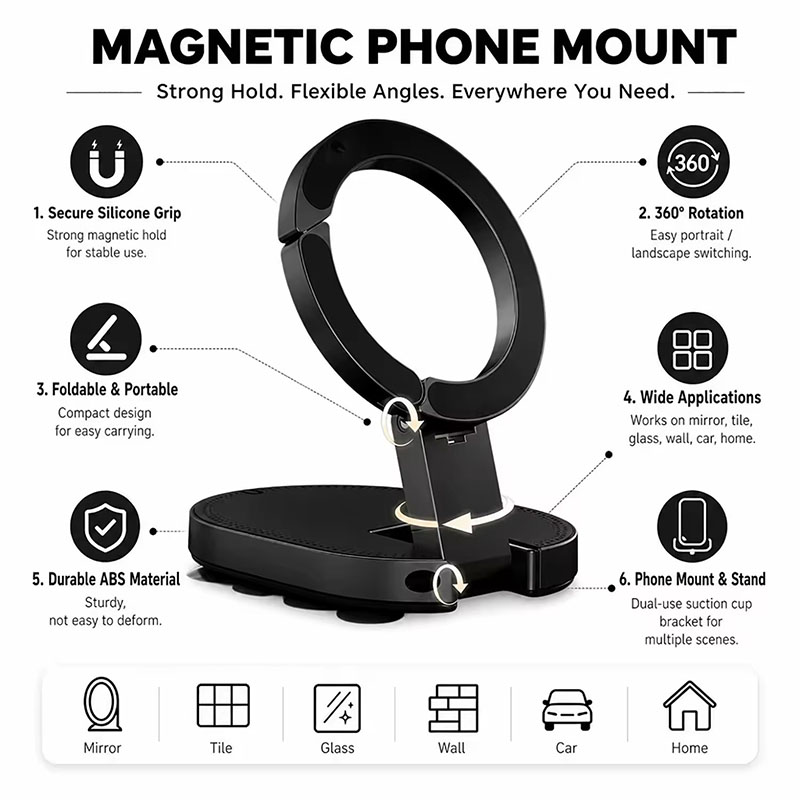 ขาตั้งโทรศัพท์แม่เหล็ก 3 in 1  - Mobile Hanger Arm บทวิจารณ์และราคา