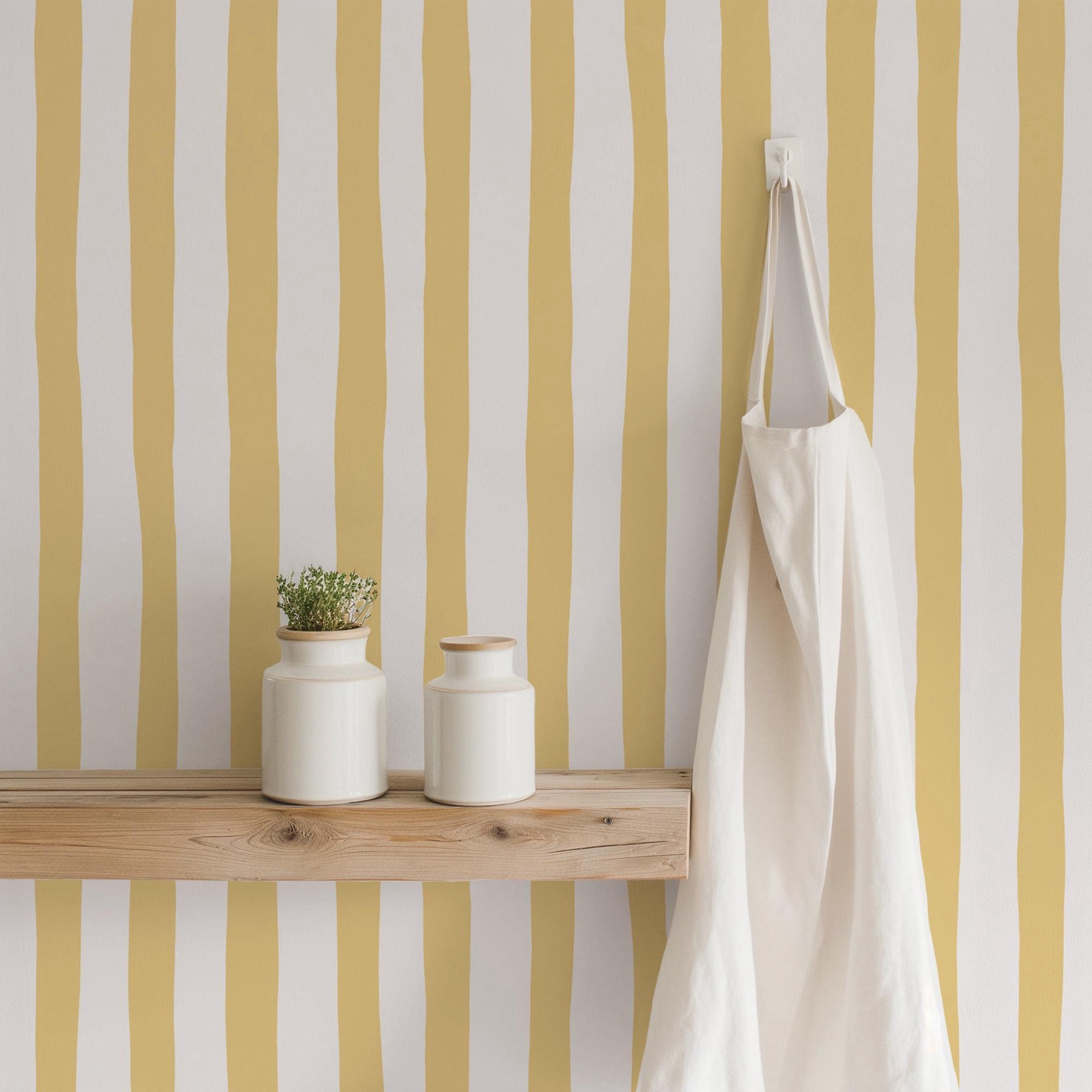 วอลเปเปอร์ลายเส้นสีเหลืองซันไช - Baby Nursery Yellow Walls บทวิจารณ์และราคา