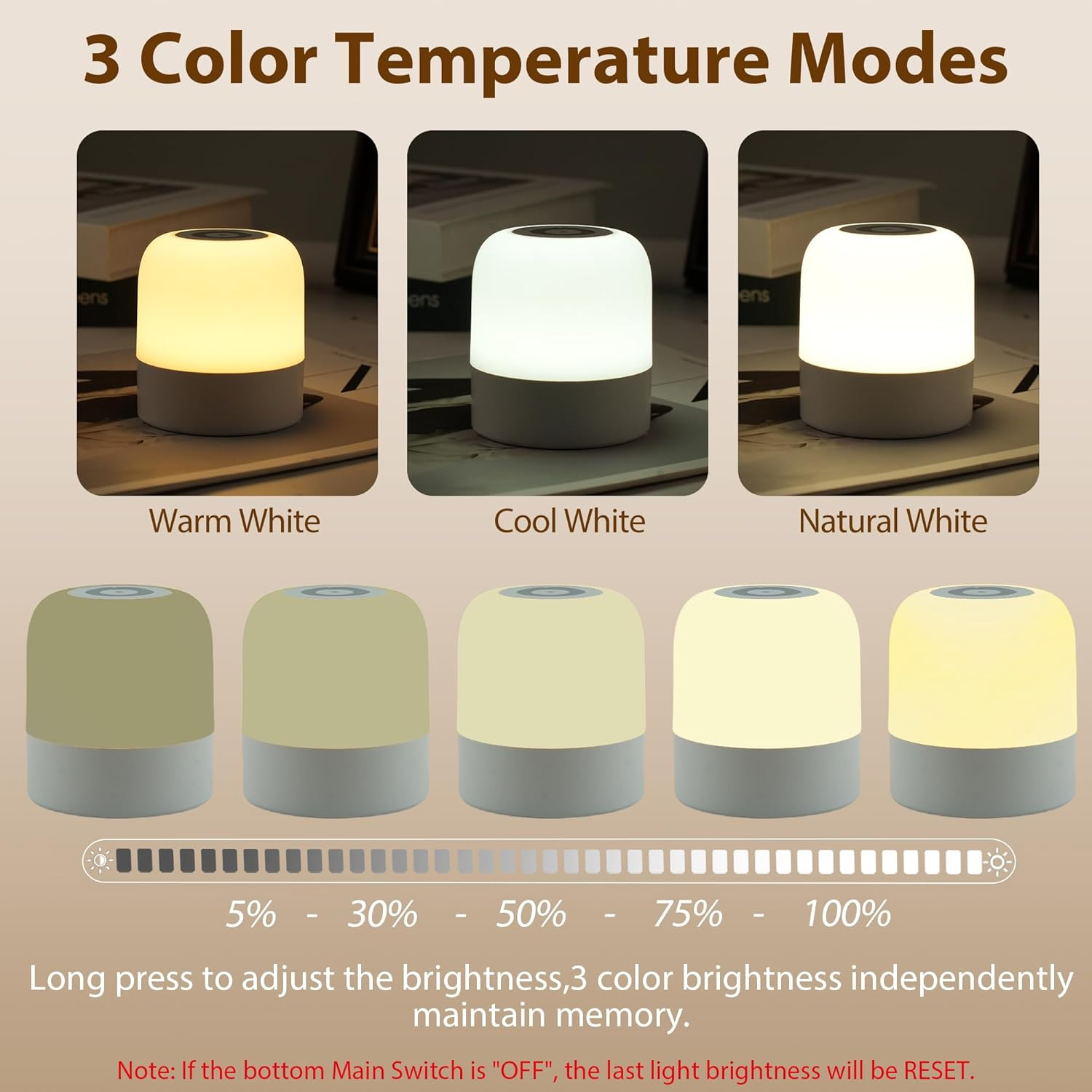 1 ชิ้นแบบพกพาไฟกลางคืนเด็ก, 3  - Baby Nursery Table Lamp บทวิจารณ์และราคา