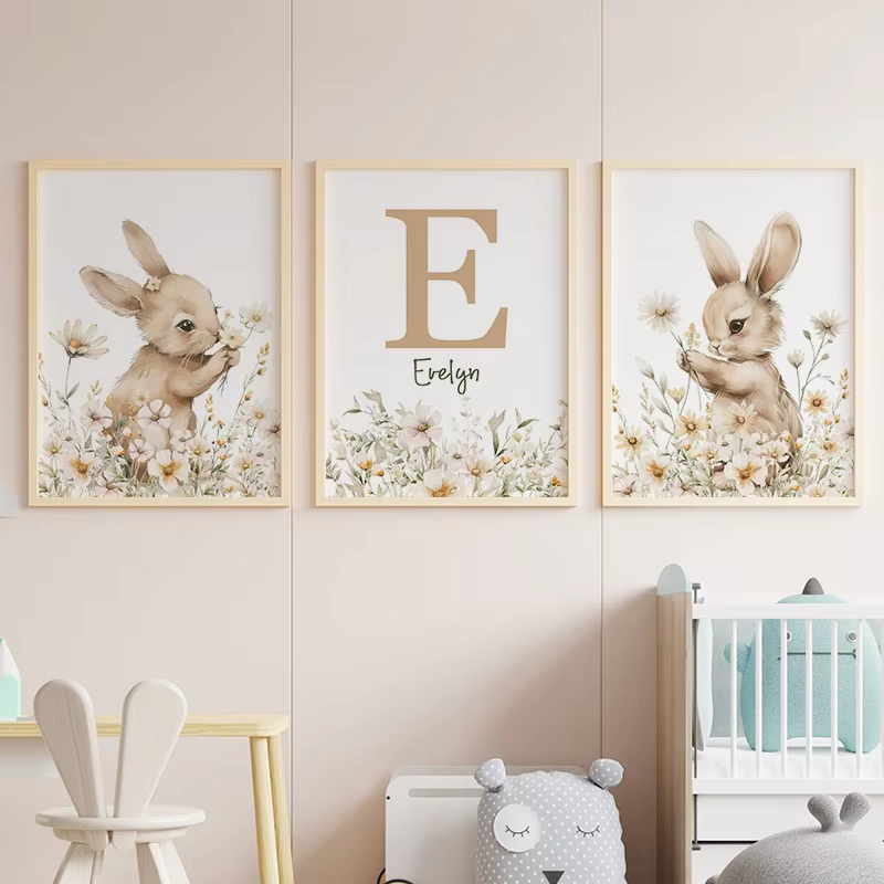 ฤดูใบไม้ร่วงกระต่ายดอกไม้ Dais - Baby Nursery Mirror บทวิจารณ์และราคา