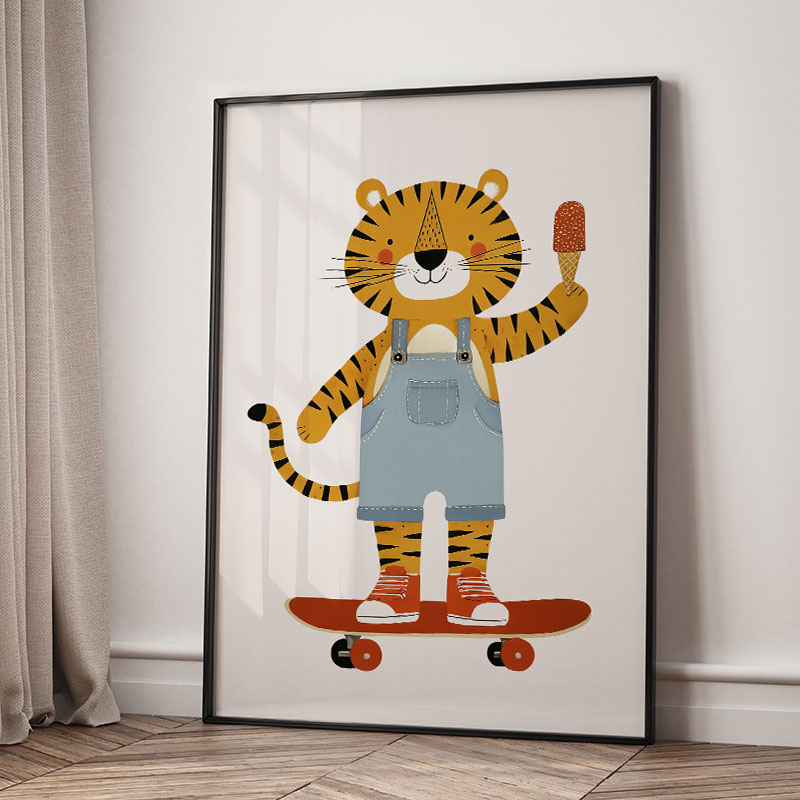 ภาพวาดการ์ตูนสัตว์ตลกๆ สำหรับต - Baby Nursery Animal Pictures บทวิจารณ์และราคา