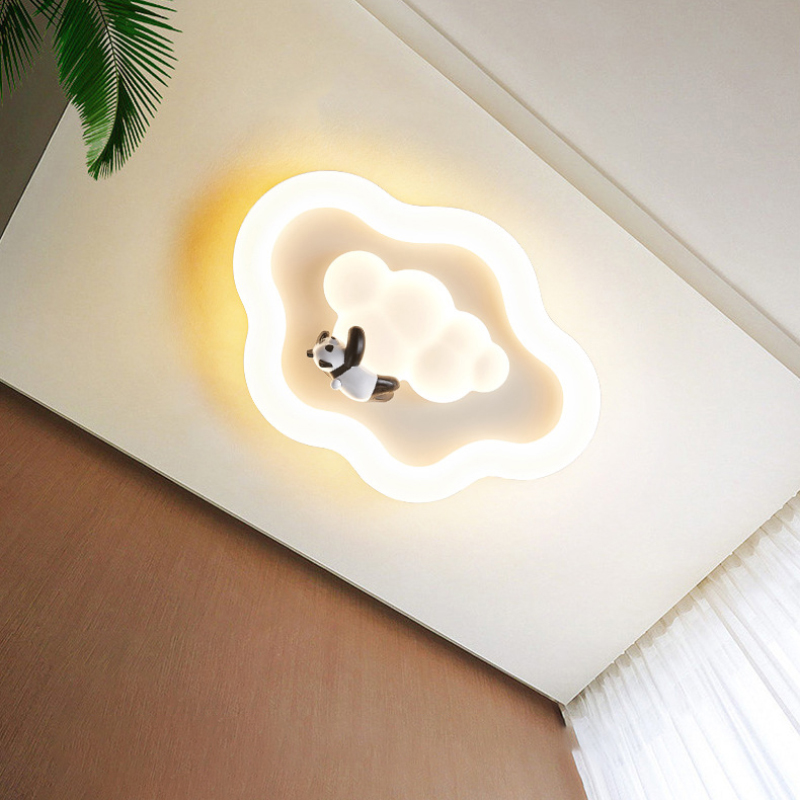 โคมไฟเพดานรูปเมฆสีขาวน่ารัก ไฟ - Baby Nursery Ceiling Light บทวิจารณ์และราคา