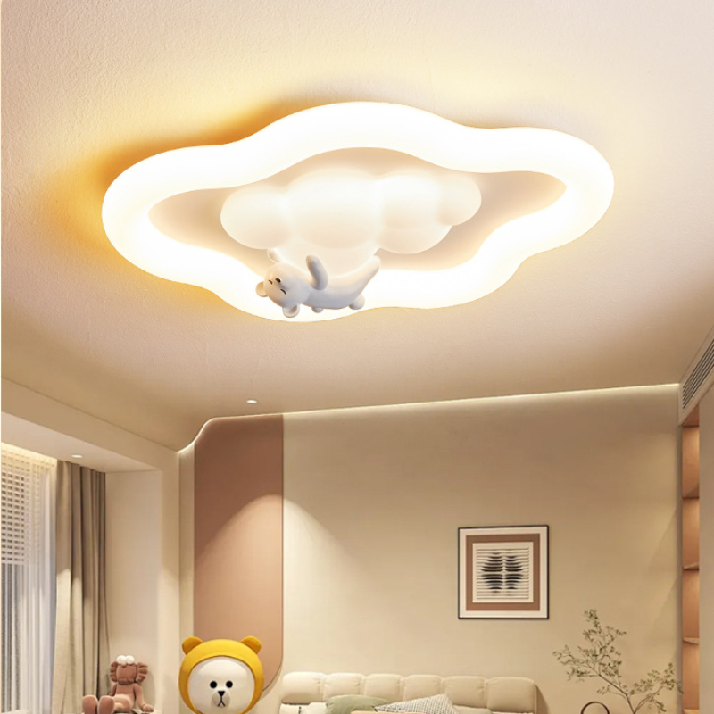 โคมไฟเพดานรูปเมฆสีขาวน่ารัก ไฟ - Baby Nursery Ceiling Light บทวิจารณ์และราคา