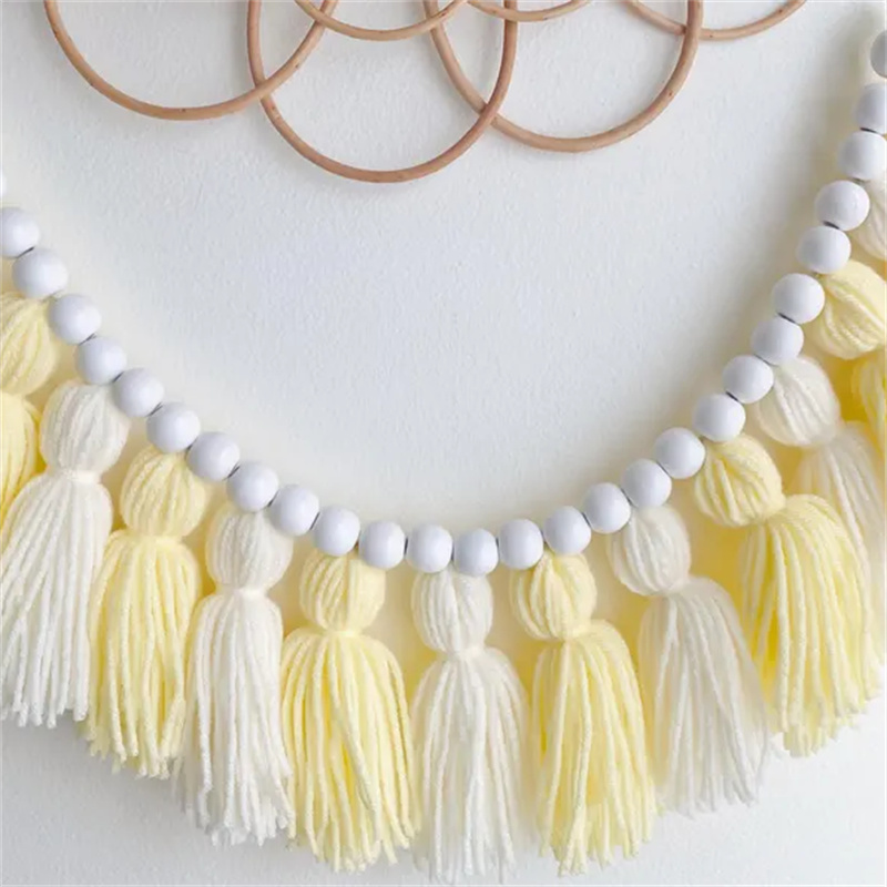 พวงมาลัยพู่ห้อยสไตล์โบโฮสีเหลื - Baby Nursery Yellow Walls บทวิจารณ์และราคา