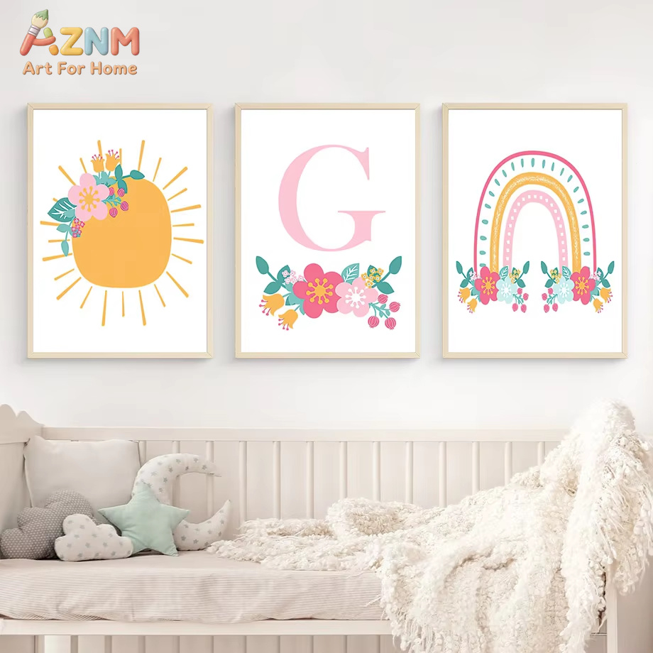 น่ารัก ดวงอาทิตย์ สายรุ้ง เมฆ  - Baby Nursery Mirror บทวิจารณ์และราคา