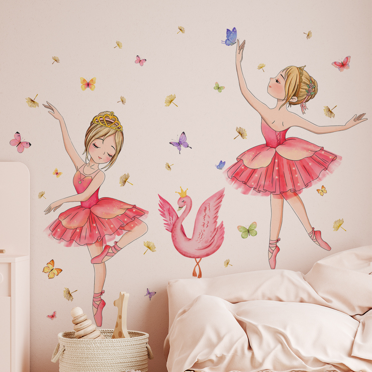 สาวบัลเล่ต์ไวนิลเด็กสติ๊กเกอร์ - Baby Nursery Ideas Girl บทวิจารณ์และราคา