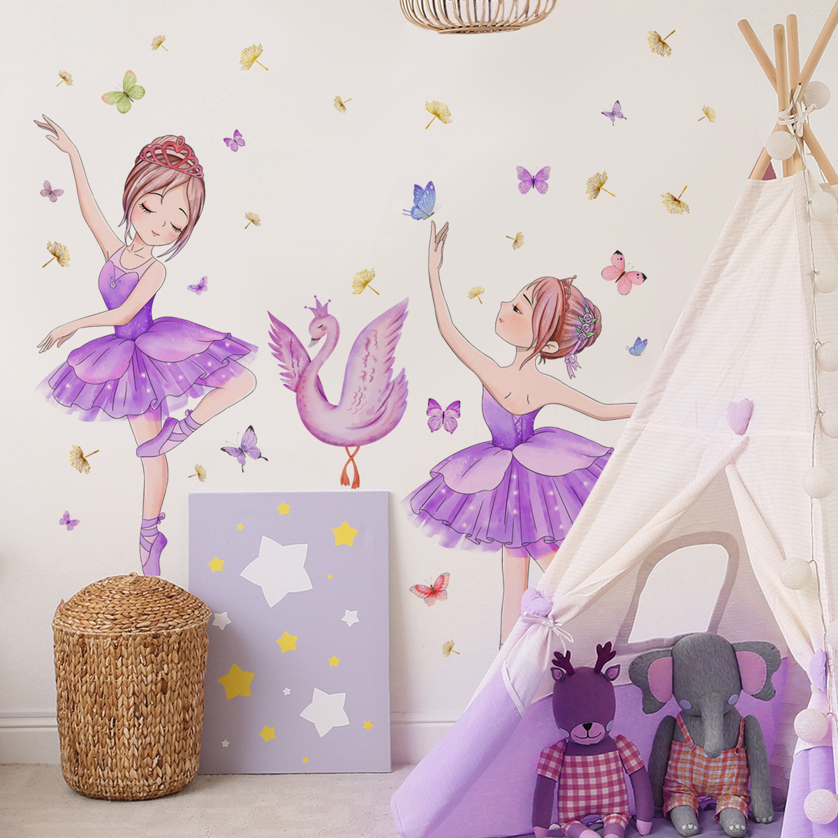 สาวบัลเล่ต์ไวนิลเด็กสติ๊กเกอร์ - Baby Nursery Ideas Girl บทวิจารณ์และราคา